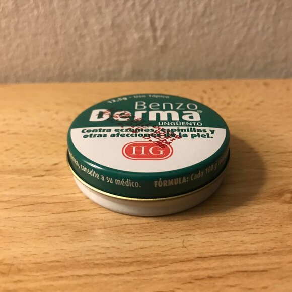 Benzo Derma Ointment By H.G. Laboratory Ecuador Salicylic Acid NEW UNEXPIRED - Picture 4 of 4